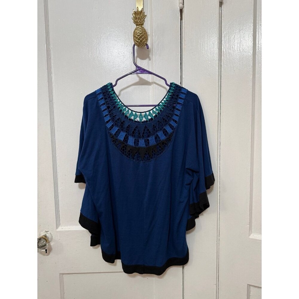 NY collection women’s size large blue blouse